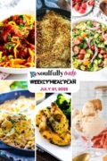 Soulfully Made weekly meal plan for July 14 2025 Pinterest image