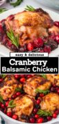 Balsamic Cranberry Chicken pinterest image