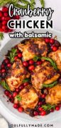 Balsamic Cranberry Chicken pinterest image