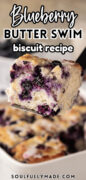 Blueberry Butter Swim Biscuits pinterest image