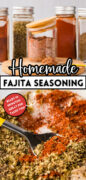 Homemade Fajita Seasoning Pinterest image