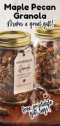 Maple Pecan Granola Pinterest image