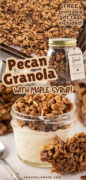 Maple Pecan Granola Pinterest image