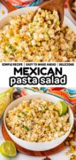 Mexican Street Corn Pasta Salad Pinterest image