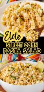 Mexican Street Corn Pasta Salad Pinterest image