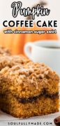 Pumpkin Coffee Cake Pinterest image
