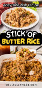 Stick of Butter Rice recipe pinterest image