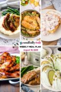 Soulfully Made weekly meal plan for August 18, 2025 image.