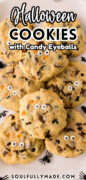 Halloween Chocolate Chip Cookies Pinterest image
