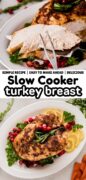 Slow Cooker Turkey Breast recipe Pinterest image