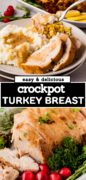 Slow Cooker Turkey Breast recipe Pinterest image