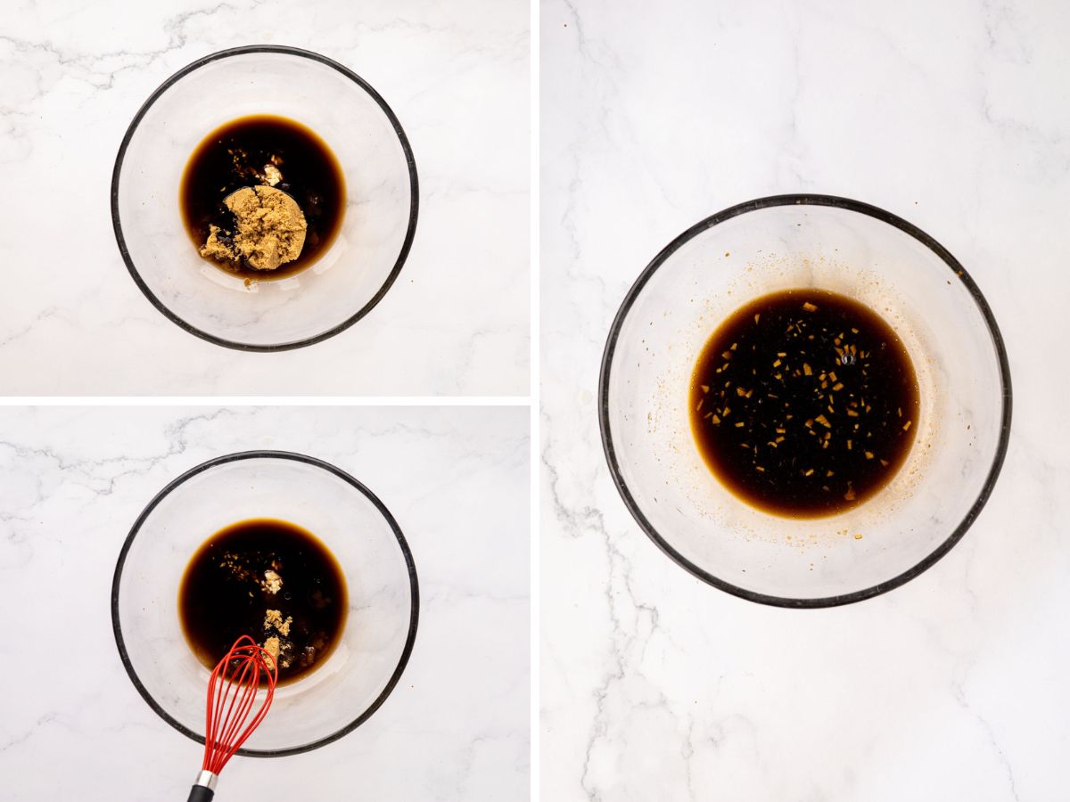 An image of making the teriyaki marinade.