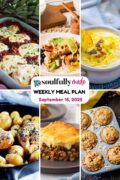 Soulfully Made weekly meal plan for September 15, 2025 Pinterest image.