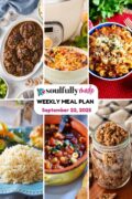 Soulfully Made weekly meal plan for September 22, 2025 image.