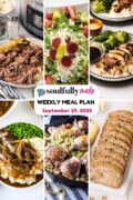 Soulfully Made weekly meal plan for September 29, 2025 image.