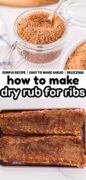 Rib Dry Rub Spice Mix Seasoning Blend recipe Pinterest image