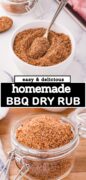 Rib Dry Rub Spice Mix Seasoning Blend recipe Pinterest image