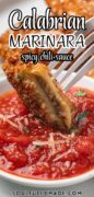 Spicy Calabrian Marinara Sauce recipe Pinterest image