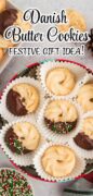 Homemade Danish Butter Cookies recipe Pinterest image
