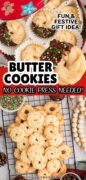 Homemade Danish Butter Cookies recipe Pinterest image
