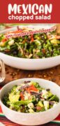 Mexican Chopped Salad recipe Pinterest image