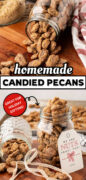 Praline Pecans recipe Pinterest image