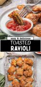 St. Louis Italian Style Toasted Ravioli recipe Pinterest image