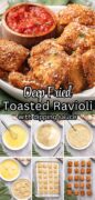 St. Louis Italian Style Toasted Ravioli recipe Pinterest image