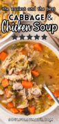 Chicken Cabbage Soup Recipe Pinterest image