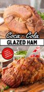Coca Cola Glazed Ham Recipe Pinterest image