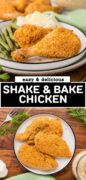 Shake and Bake Chicken Pinterest image.