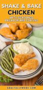 Shake and Bake Chicken Pinterest image.