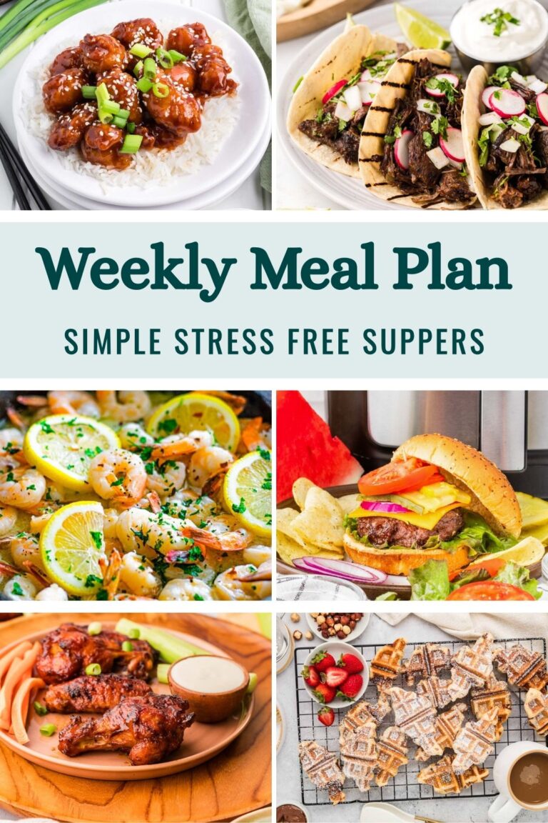 Meal Plan for the Week of January 12, 2026 - Soulfully Made
