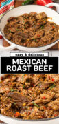 Mexican Pot Roast beef recipe Pinterest image