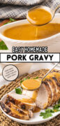 How To Make Pork Gravy Recipe Pinterest image