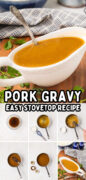 How To Make Pork Gravy Recipe Pinterest image