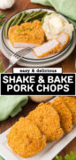 Homemade SHake and Bake Pork Chop Coating recipe Pinterest image
