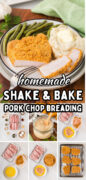 Homemade SHake and Bake Pork Chop Coating recipe Pinterest image