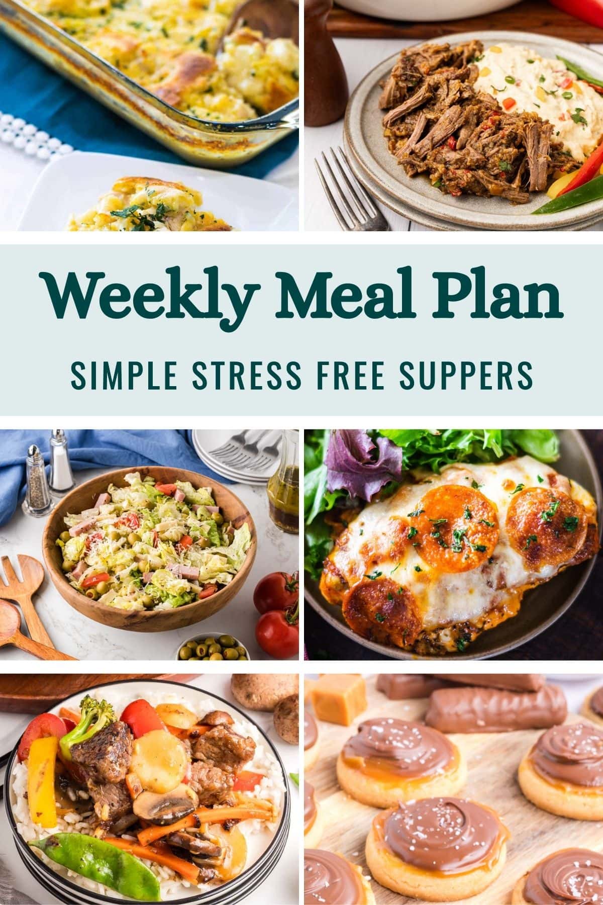Weekly Meal Plan Menu for the Week of February 23, 2025 image graphic.