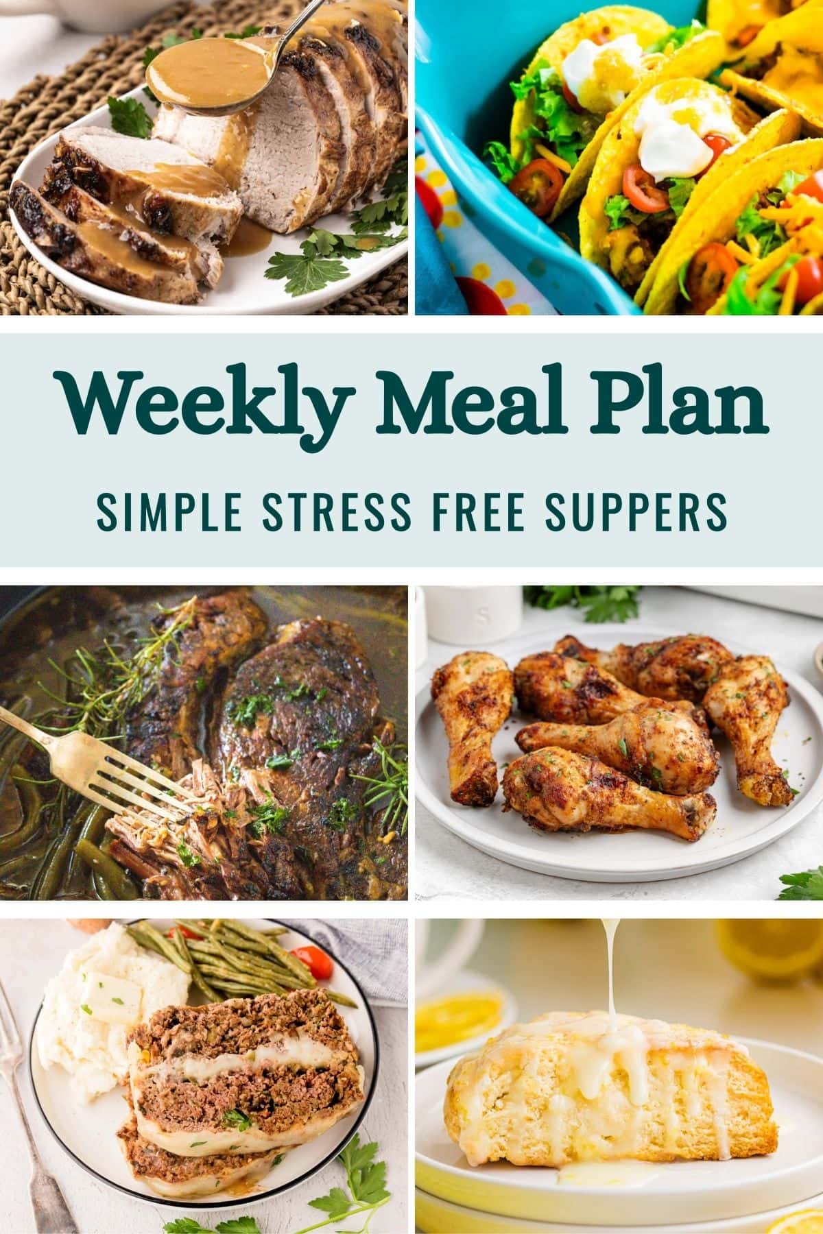 Weekly Meal Plan Menu for the Week of March 2, 2026 image graphic.