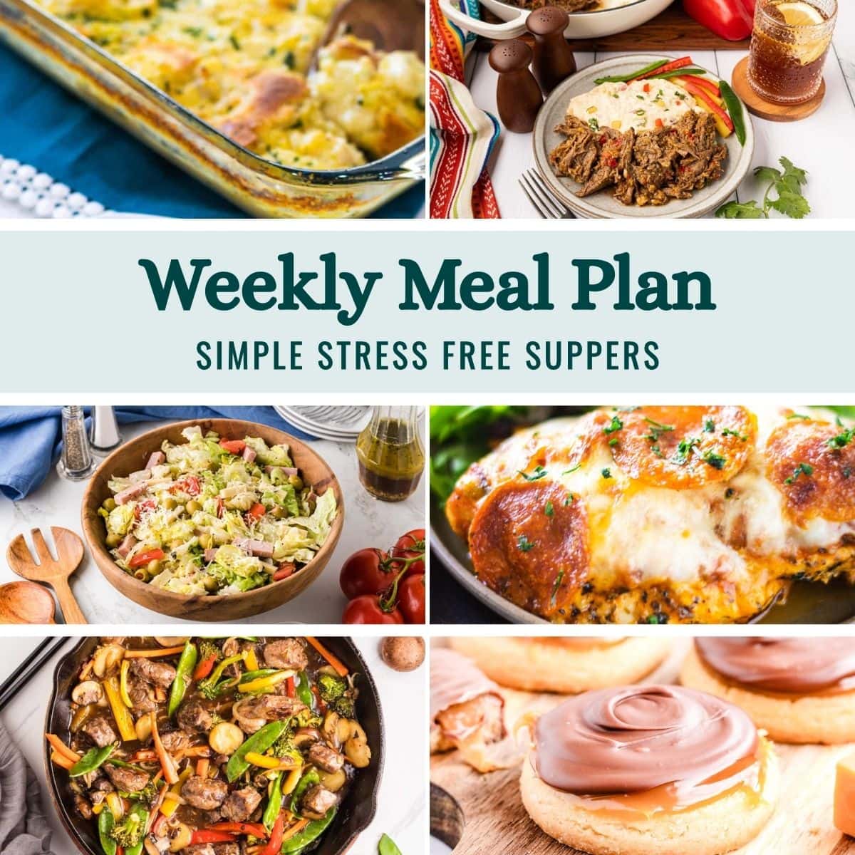 Weekly Meal Plan Menu for the Week of February 23, 2025 image graphic.