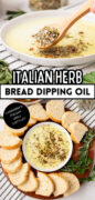 Carrabba's Italian Grill copycat Italian Herb Bread Dipping Oil recipe image for Pinterest