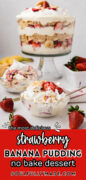 Strawberry Banana Pudding recipe Pinterest image