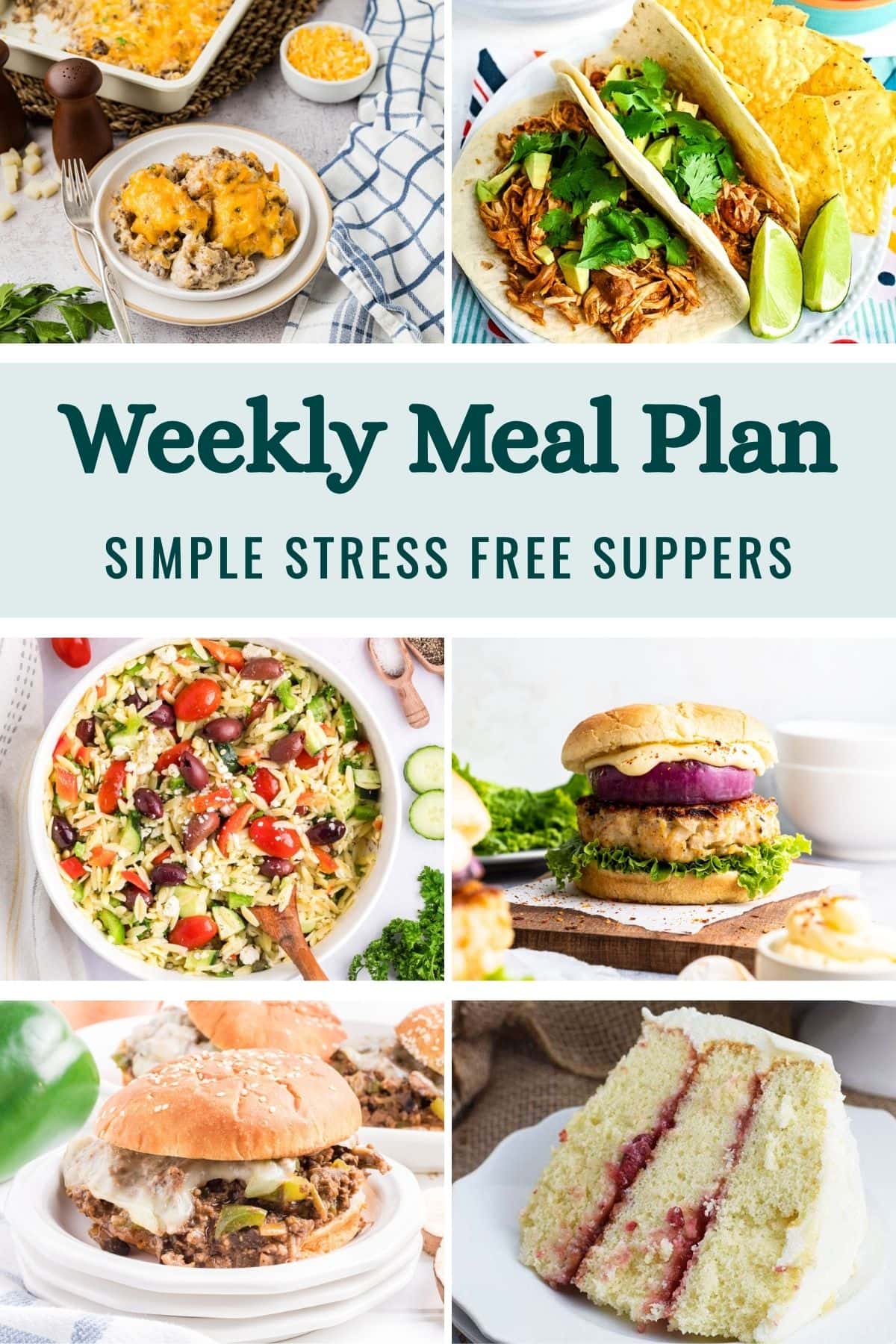 Weekly Meal Plan Menu for the Week of April 6, 2026 image graphic.