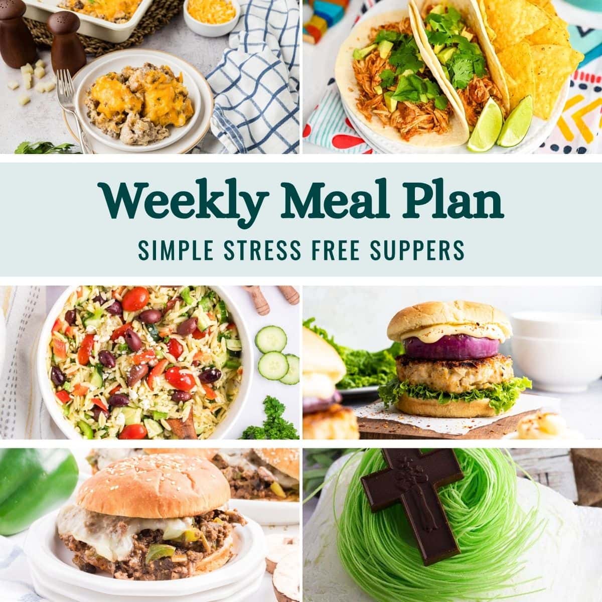 Weekly Meal Plan Menu for the Week of April 6, 2026 image graphic.
