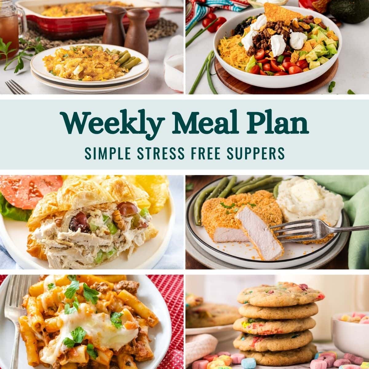 Weekly Meal Plan Menu for the Week of March 9, 2026 image graphic.