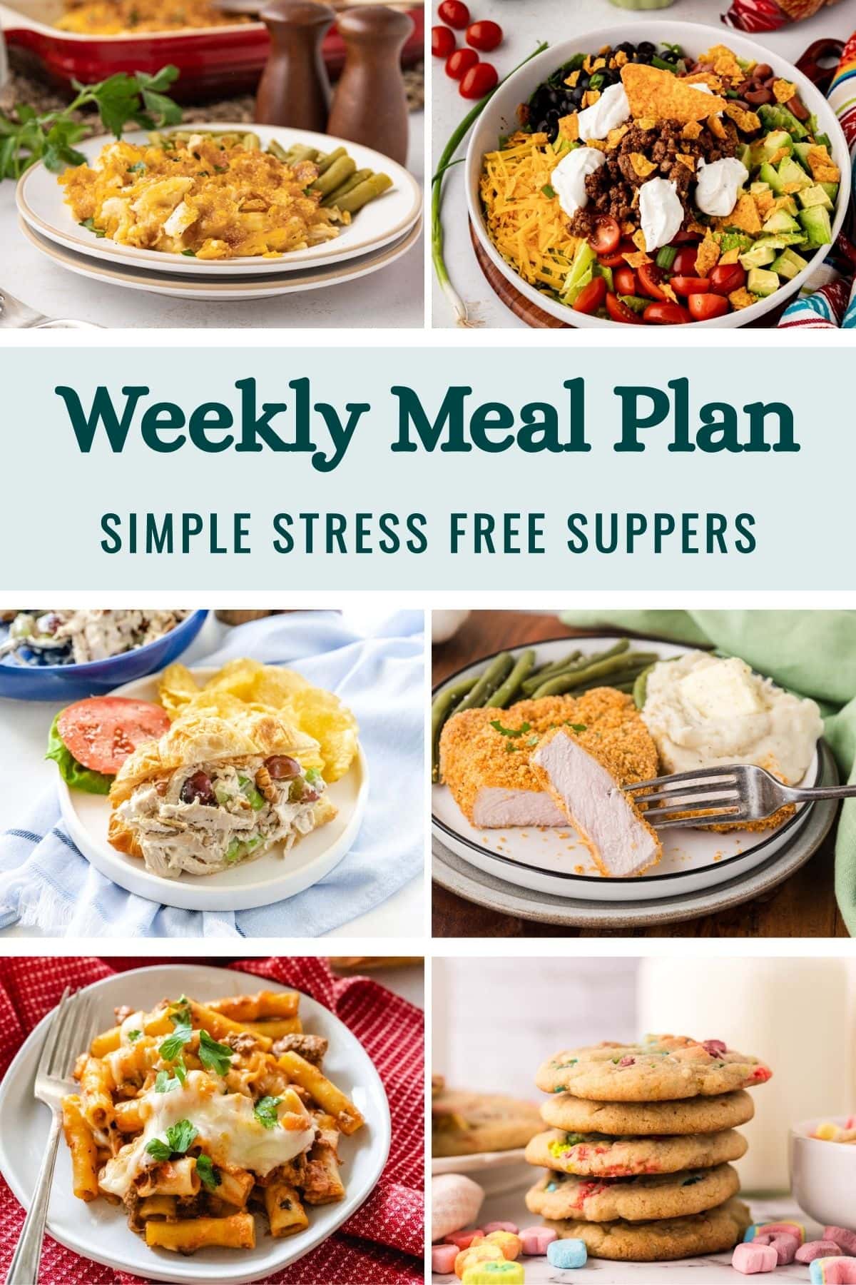 Weekly Meal Plan Menu for the Week of March 9, 2026 image graphic.