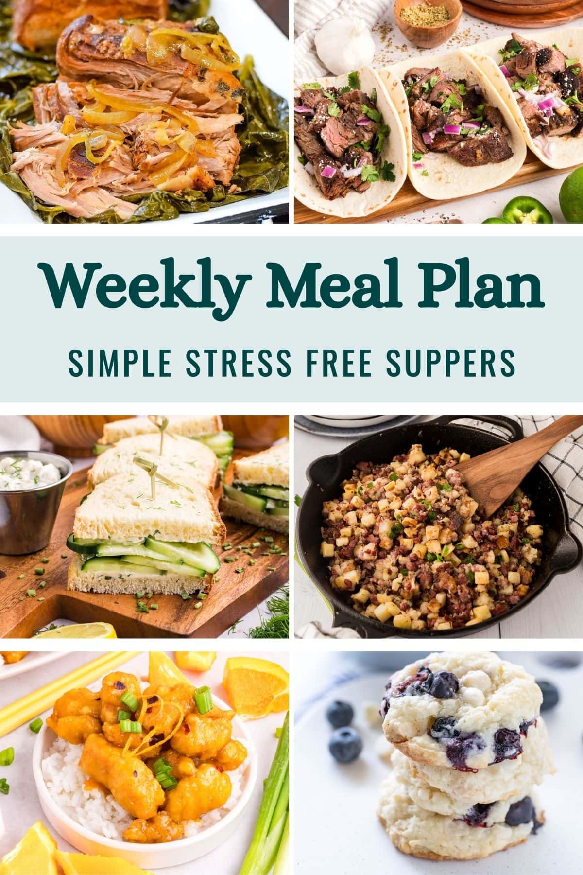 Weekly Meal Plan Menu for the Week of March 23, 2026 image graphic.