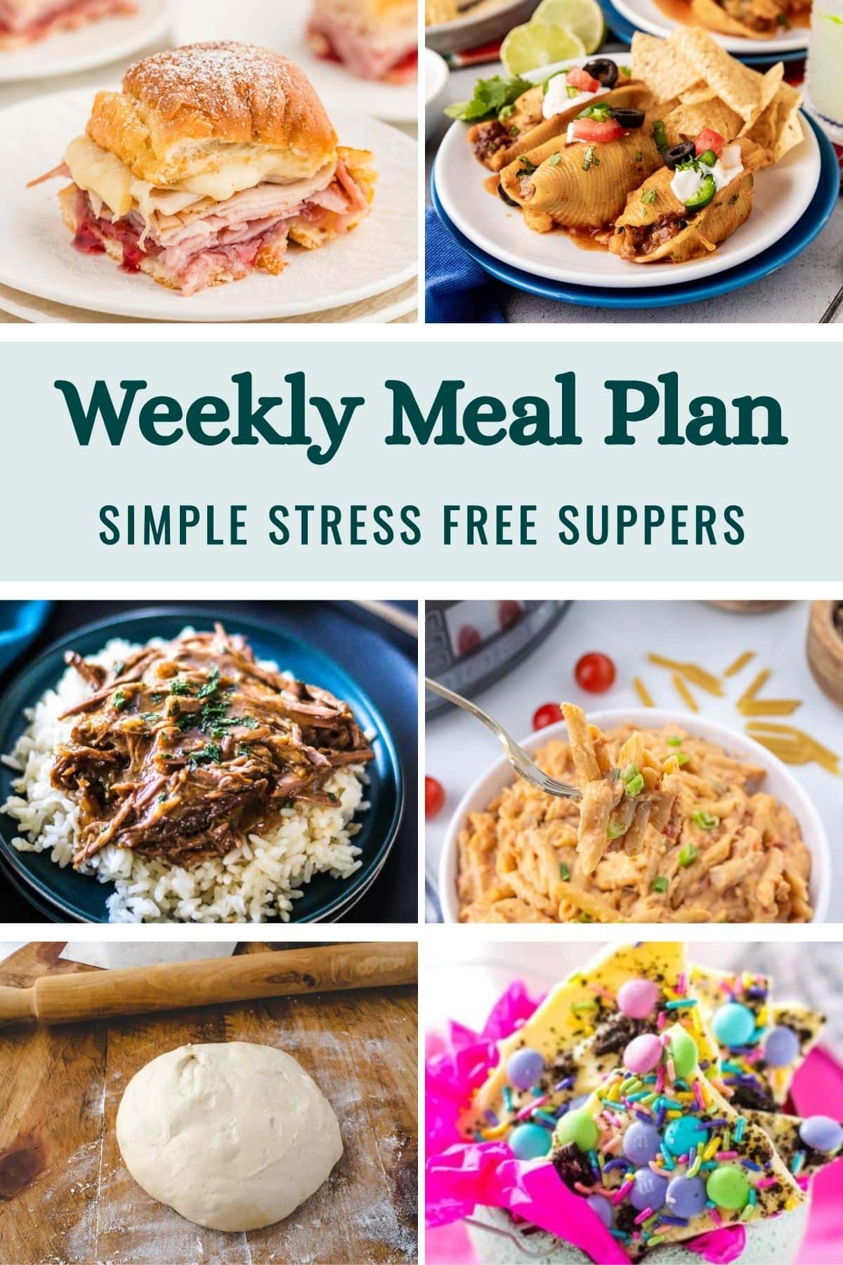 Weekly Meal Plan Menu for the Week of March 30, 2026 image graphic.