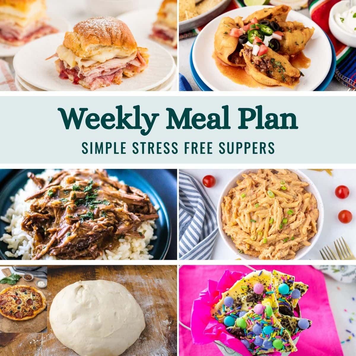 Weekly Meal Plan Menu for the Week of March 30, 2026 image graphic.